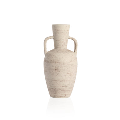 Pima Small Vase-Distressed Cream